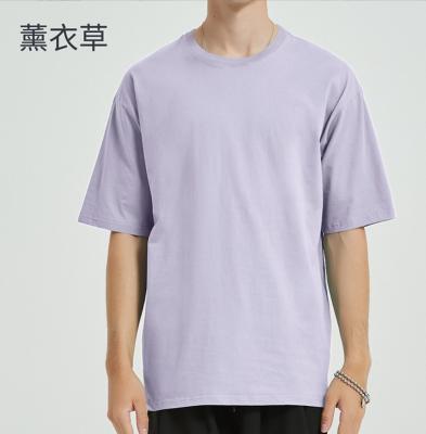 China Wholesale Custom Oversize Men's T-shirt OEM Cotton Anti-wrinkle Simple Loose 100% Logo Printing T-shirt for sale