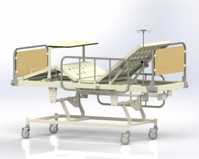 China HL-020D3 Hospital Factory Sale 3 Function Electric Steel Structure Hospital Bed for sale