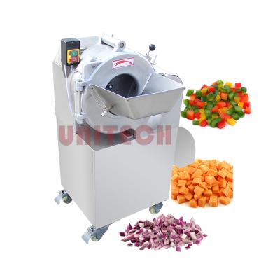 China Easy Operation 1000kg/h Carrot Dicing Machine Automatic Dicer Vegetable Onion Cube Fruit Cutting Machine Carrot Dicing Machine for sale