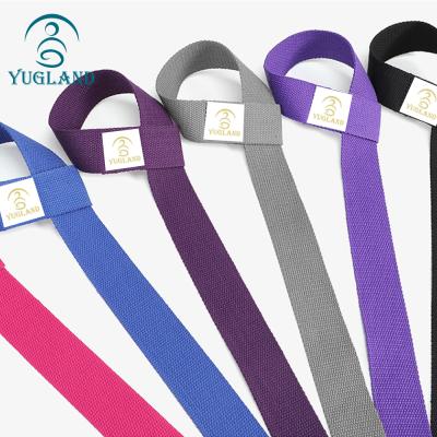 China Factory Logo Adjustable Yoga Belt Custom Yoga Mat Carrying Strap from Travel Fitness Yugland for sale