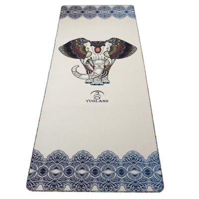 China Free Sample Durable Anti-Slip Custom Design Printed Soft Jute Yoga Matts Natural Rubber Hemp Yoga Mat for sale