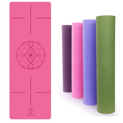 China Top-handle in wet and dry Yugland customized high quality tpe mats 5mm non slip yoga mat for sale