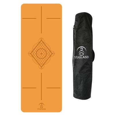 China Top-Handle In Yugland Natural Rubber PU Wet And Dry Yoga Mat Can Be Washed Easy To Carry Can Be Customized for sale