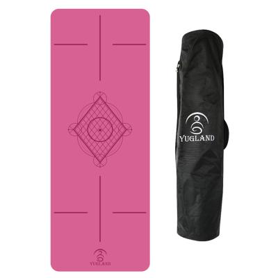 China Top-Handle In Wholesale Yugland Natural Rubber Wet And Dry High Quality PU Yoga Mat Tear Resistance Can Be Customized for sale