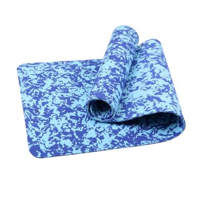 China Top-Handle In Wet And Dry OEM Custom Design Strip Camouflage Cheap Yoga Mat for sale