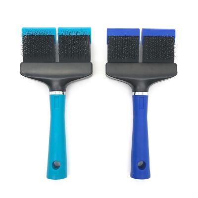 China 2019 New Design Sustainable Customized Animal Brush For Pet Slicker Cat Brush for sale