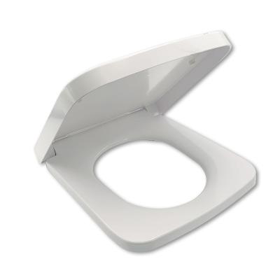 China Rectangular Soft Narrow Plastic Toilet Seat Soft Toilet Seat Slow-end Toilet Seats UF Soft End for sale