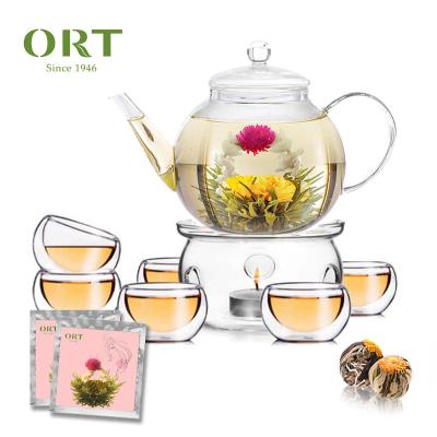 China Chinese high quality handmade base blooming tea balls of green tea ORT145 for sale