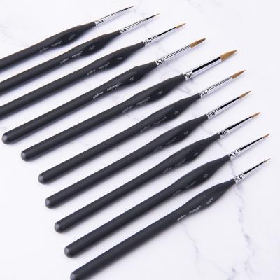 China Paint Brush Set 10 Pcs Affect Artist Painting Brush Set Paint Brush High Quality Liner Tip for sale