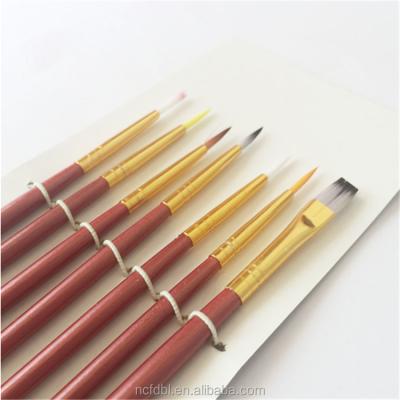 China Professional Oil Painting Brush Food Painting Cupcake Sugarcraft Machine Cake Fondant Tools Doll Brushes 7pcs /Set for sale