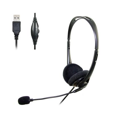 China HD-T66 Earphone Promotion USB Wired Headset With Microphone for sale