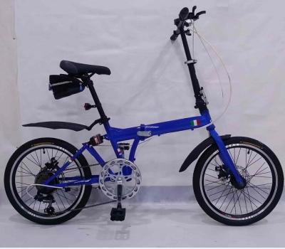 China 20 suspension steel blue steel folding bicycle for sale HL-F003 for sale