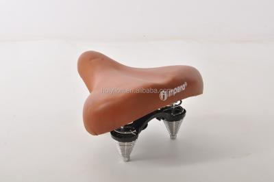 China Soft Brown Bicycle Saddle , Bicycle Parts SAD002 for sale