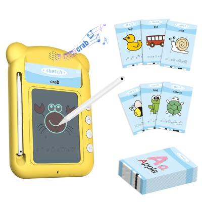 China PVC Children's learning and early education machine Enlightenment LCD handwriting board puzzle early education card machine toy for sale