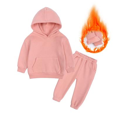 China Anti-shrink children's clothing autumn fashion brand middle and big children's hooded suit children's sweater sportswear suit for sale