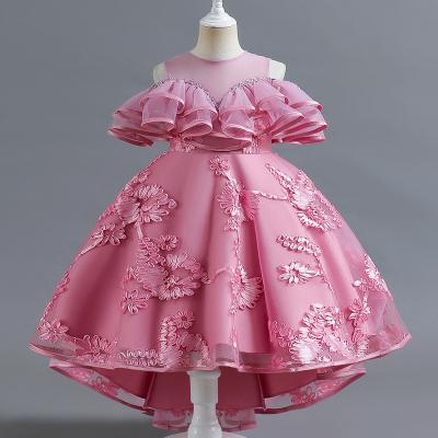 China New Style Little Girl One Shoulder Washable Princess Dress Children Summer Dress Children's Clothing for sale