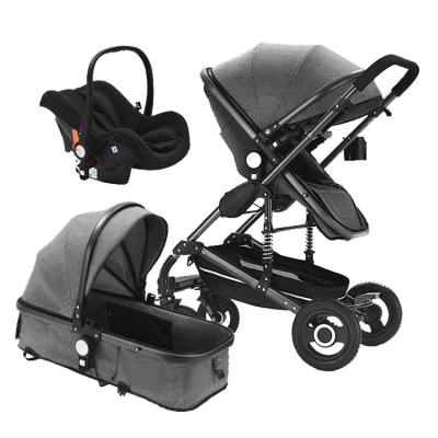 China 2021 Carry Baby foldable high quality baby stroller 3 in 1 luxury baby carriage for sale