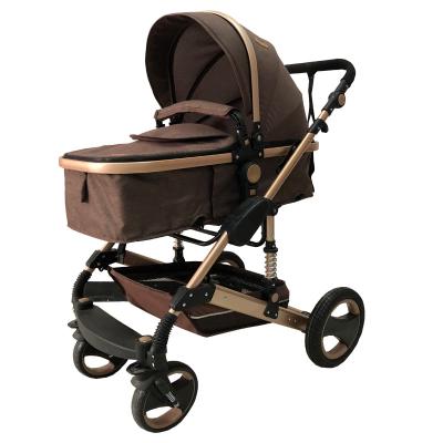 China Carry Baby Luxury Baby Pram 3 in 1 European Foldable Pram Baby Pram 3 in 1 Leather 4 in 1 Lightweight Walker Travel System for sale