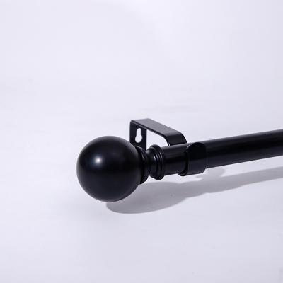 China Contemporary Style Ball Finial Single Curtain Rod Metal Accessories for sale