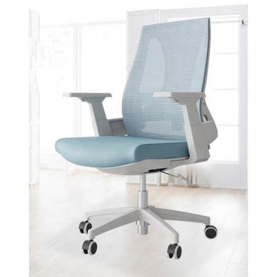 China (Height)Adjustable Low Price Blue Swivel Armrest Chair For Office Data Entry Work Home Mesh Office Chair for sale