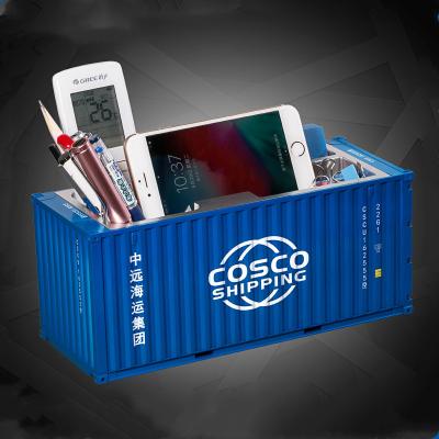 China China The Door Can Be Opened, Customs House Pen Holder Customized Gift 1:24 Scale Model Shipping Container for sale