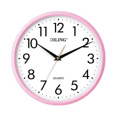 China CLASSIC 10 Inch Round Cheap Round Wall Clock Manufacturer Yiwu China Simple Decorative Wall Clock For Living Room for sale