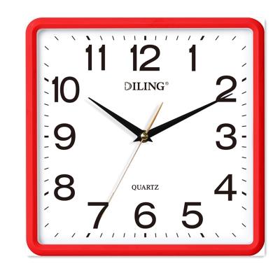 China Japan style business gift, custom small square plastic bedroom digital wall clock wall clock for sale