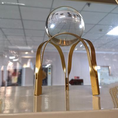 China Minimalist Crystal Ball Home Decor Bedroom Decorations For Home Modern Crystal Living Room Metal Desk Ornaments Ornaments for sale