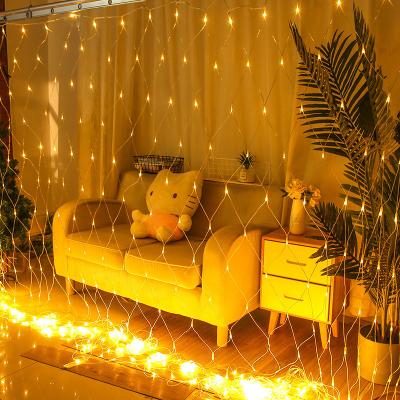 China Small Outdoor Colorful Fairy Net Mesh Christmas Light String Net Light Party Lights Wedding Holiday LED Decoration Halloween Outdoor for sale