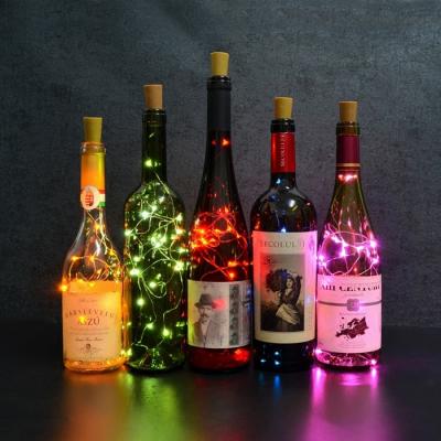 China DIY Copper Wire Decorative Light Button Battery Christmas Lamp Bar Fluorescent Lamp LED Bottle Cap Colored Light for sale