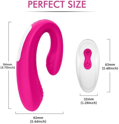 China Rechargeable Clitoral & G-Spot Vibrator, Waterproof Couples Vibrator， Wireless Remote Control Clitoris G Spot Stimulator for sale