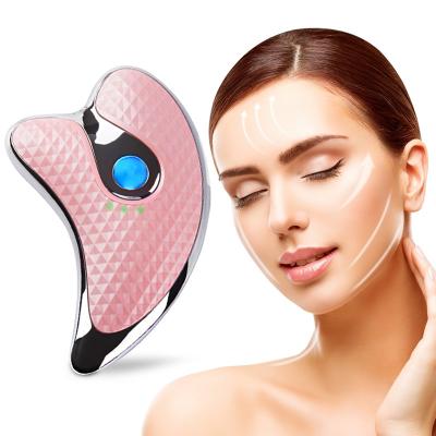 China Facial Massager Face Lifting Guasha Electirc Face Skinning Wrinkle Removal Face Lymphatic Drainage Scraping for sale