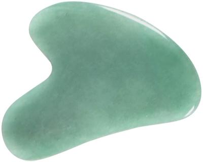 China Nature Jade Gua Sha Stone Guasha Massage Facial Tool Scraping Face SPA Acupuncture Therapy Quartz Face Sculpting for sale