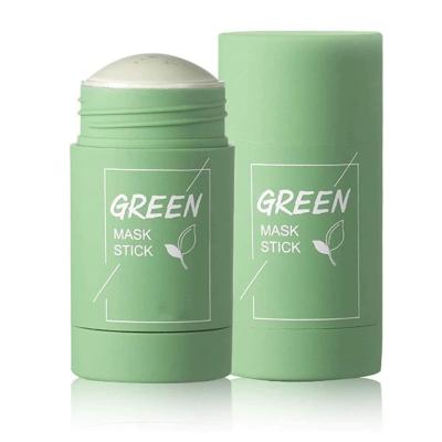 China Green Mask Stick, Clean Skin Solid Mask, Green Tea Purifying Clay Stick Mask Face Moisturizes Oil Control for All Skin for sale