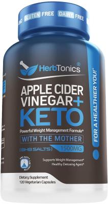 China Apple Cider Vinegar Capsules Plus Keto BHB Fat Burner Dietary Slimming Pills  Appetite suppressant Fat Loss for sale