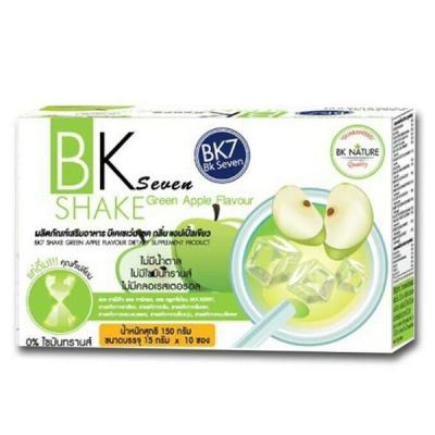 China BK Seven Shake Green Apple Flavour – 1 Box by 10 Sachets for sale