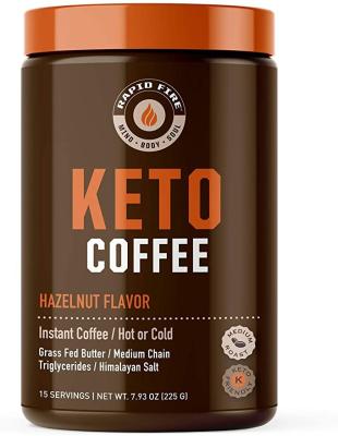 China Ketogenic Coffee Supports Energy Metabolism and Weight Loss, Brown, Hazelnut, 7.93 Ounce for sale