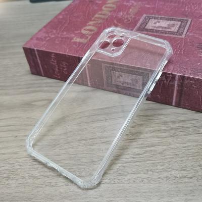 China Four-Corner Hole Anti-drop Phone Shockproof Thin Cover Transparent Cell Phone Case For iPhone 13 Pro Max for sale