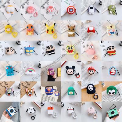 China Fashion 3D Cartoon Shockproof Earphone Case Cover Luxury Cute Cases Cover For Airpods 1 2 for sale