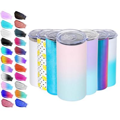 China Cheap Factory Price US Warehouse Sublimation Blank Viable 20 oz Stainless Steel Straight Tumbler Mug Double Wall Mug Vacuum Insulation for sale