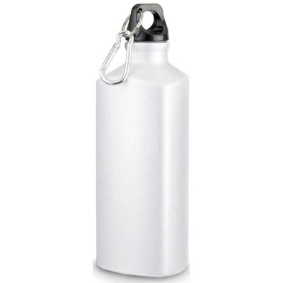 China Wholesale 500ml Sustainable Sport Classic Aluminum Water Bottle With Carabiner Aluminum Drink Bottle for sale