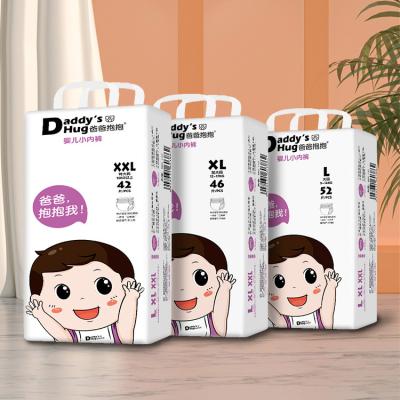 China Printed Disposable Strong Breathable Newborn Baby Diaper Pants Diaper Bands Health Care Baby Magic Diaper Pants for sale