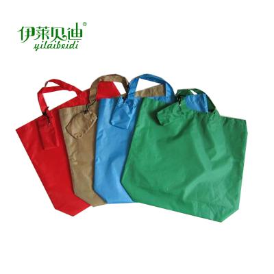 China Single Folding Folding Shopping Bags Aim Reusable Foldable Shopping Bags With Pouch Factory for sale