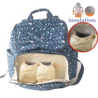 China 2020 Factory Wholesale OEM Multifunctional Purpose Mummy Baby Diaper Bag High Quality Backpack With Stroller Straps for sale