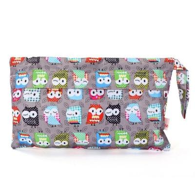 China High Quality Washable Reusable Waterproof Diaper Tote Nappy Storage Pouch Dry Zipper Wet Bag for sale