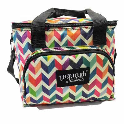 China Insulated Insulated Lunch Tote Food Lunch Box Camping Picnic Box Adults Cooler Bag Double Layer Shoulder For Women Men Kids for sale