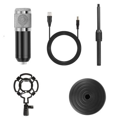 China Handheld Microphone Factory Supply USB Condenser Microphone Computer Direct Desktop Wired Recording Microphone With Shockproof Bracket Frame Set for sale