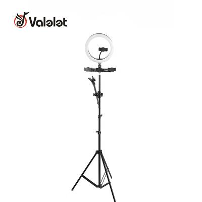 China Live Broadcast Dimmable 14 Inch Makeup Ring Light Led Circle Selfie Ring Light With Cell Phone Holder Tripod Stand With MIC Arm for sale