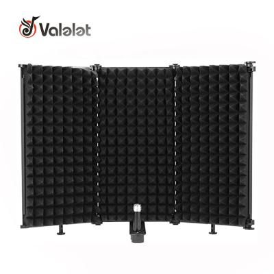 China Microphone Isolation Shield - Professional Foldable Adjustable Mic Sound Absorbing Foam Isolator Panel Microphone Recording PS-3 for sale