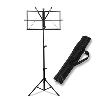 China Metal Music Stand - Folding Music Stand with Bag Music Notebook Carry Stand for sale